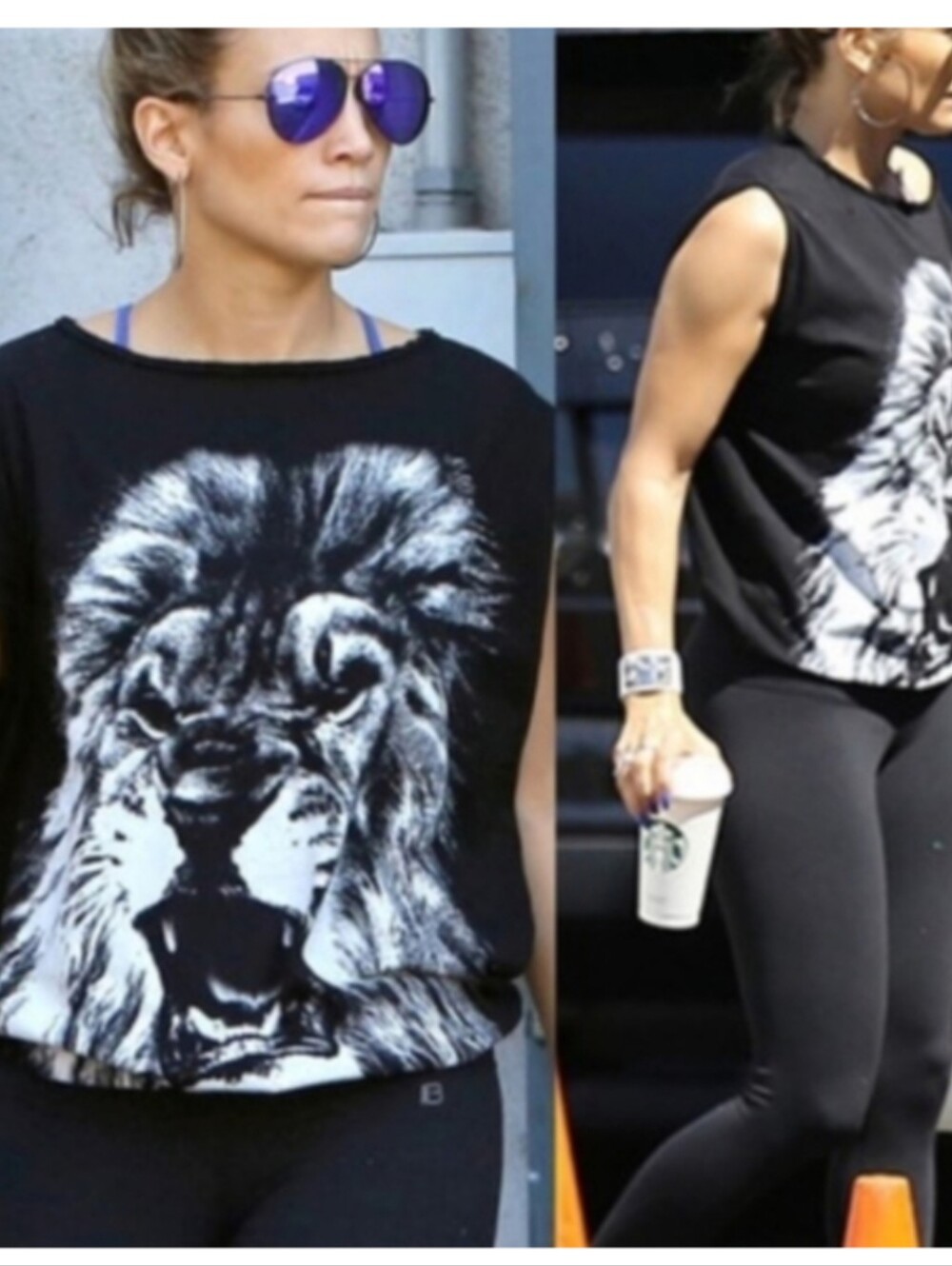 Stella McCartney Silk Jersey Lion Tank Top - Picture 2 of 8